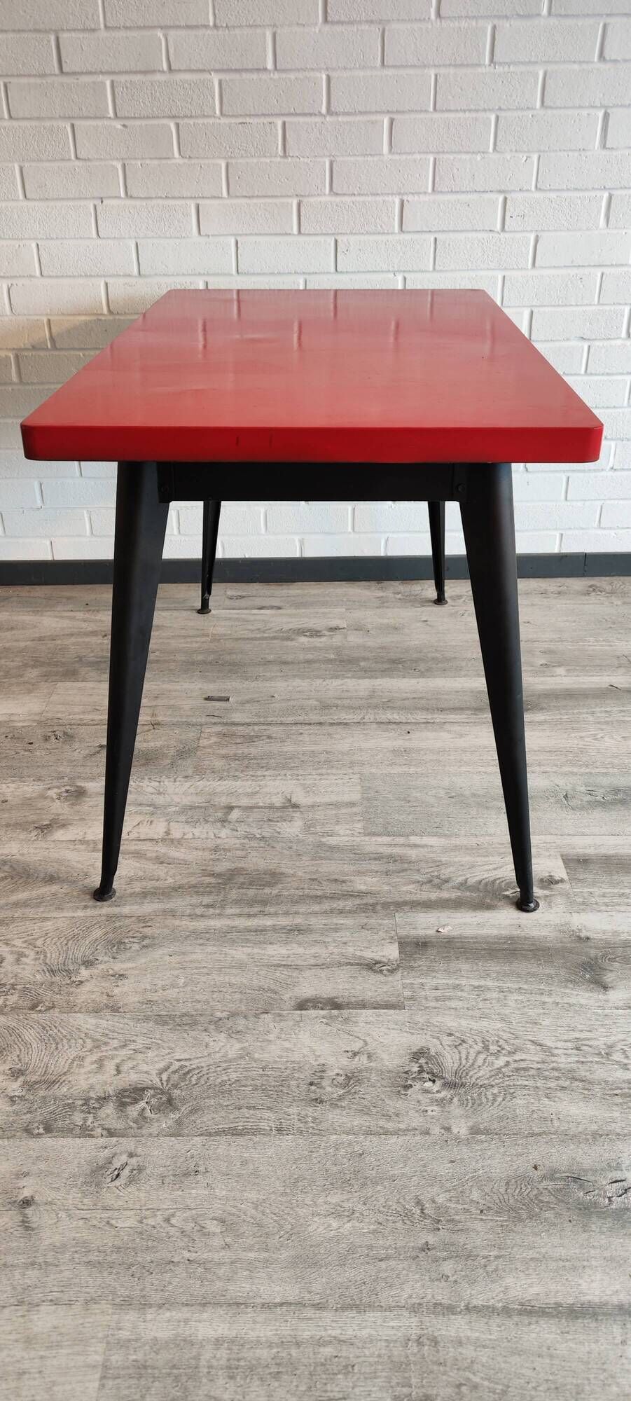 Ancienne table tolix en métal 1950 /60 vintage table de café bistro