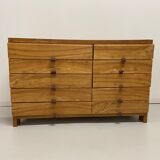 Solid elm sideboard and leather slats