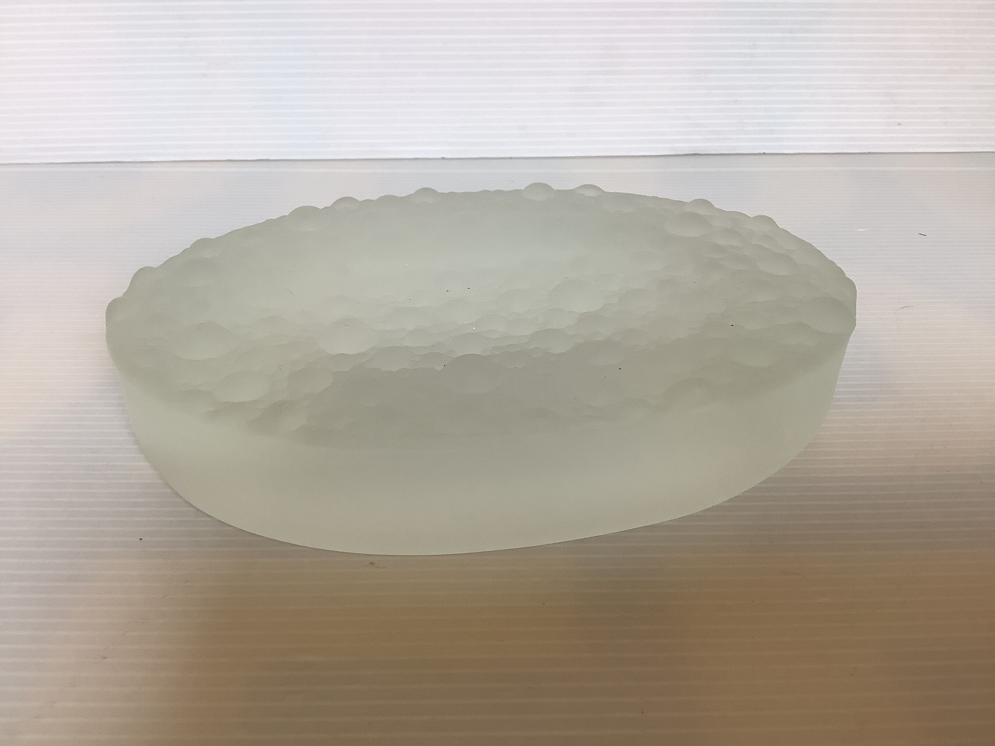 Frosted glass ashtray tray