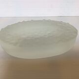 Empty pocket ashtray frosted glass