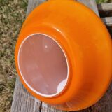 Vintage orange glass lampshade