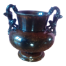 Vase en céramique émaillée de style Sarreguemines