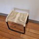 Vintage scoubidou metal tabouret