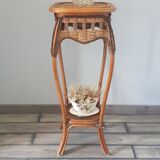Rattan plant holder