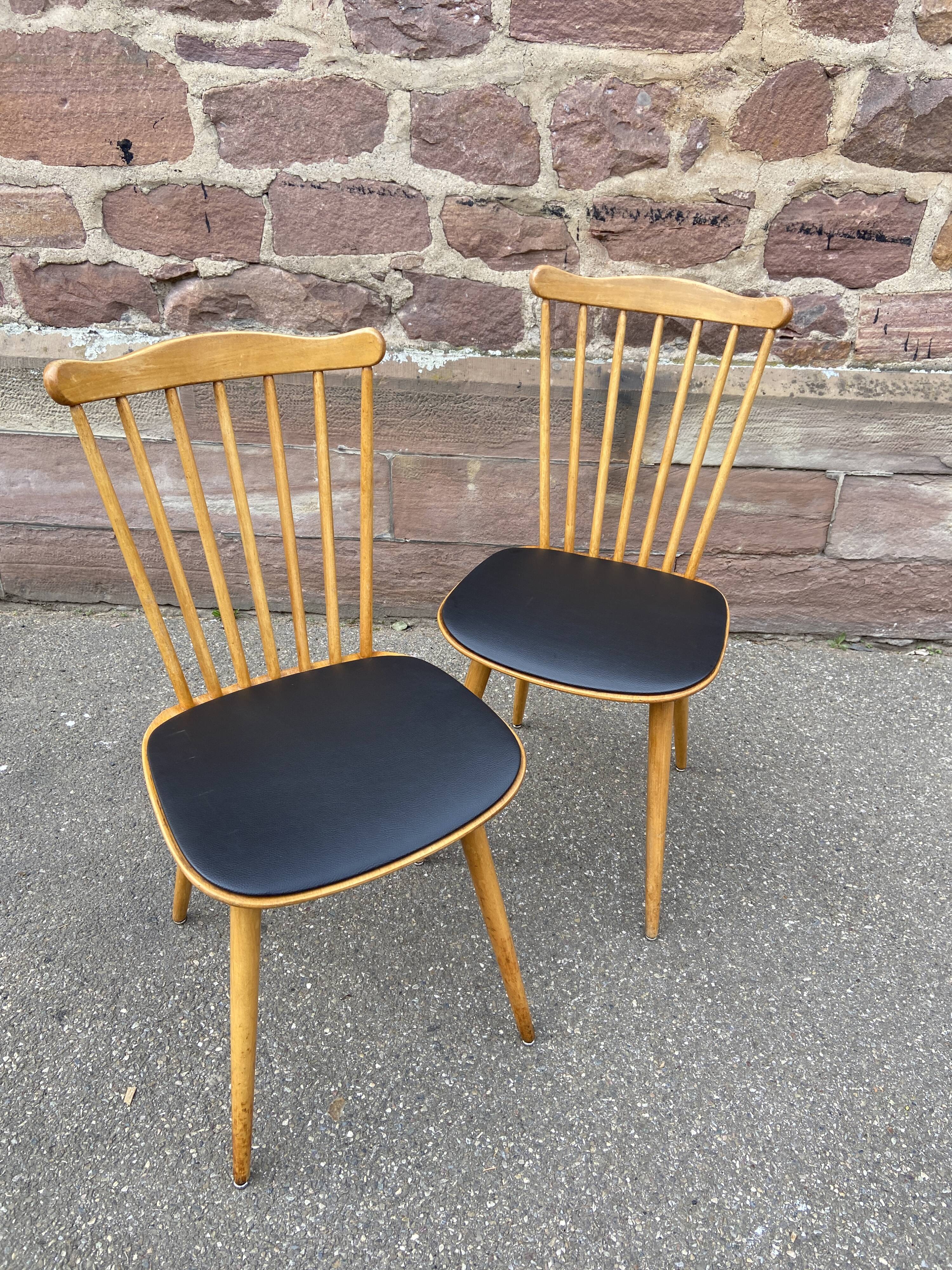 Pair of scandinavian chairs 60s