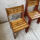 4 vintage Plywood chairs 80s