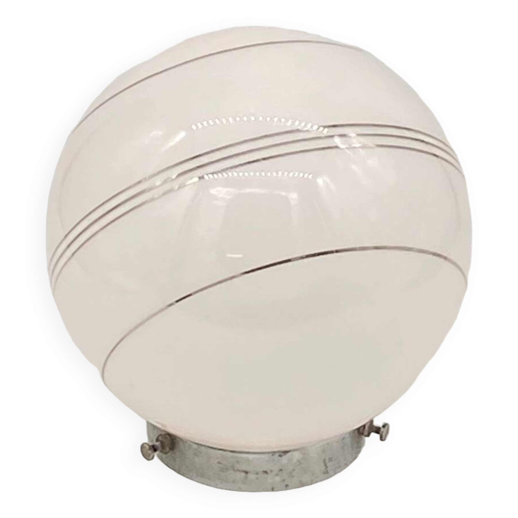 Lamp / pendant / chandelier opaline ball, vintage, art deco