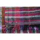Vintage Turkish Hand-Knotted Wool Cotton Purple Kilim Runner Rug 125x322