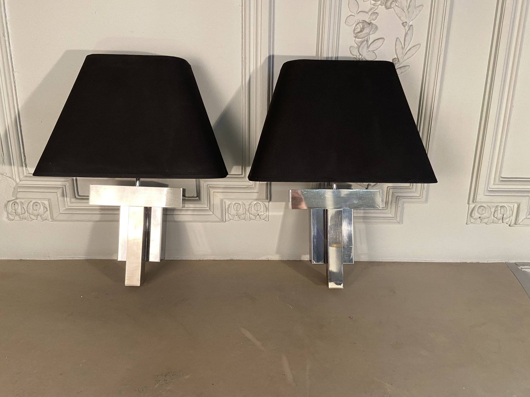 Pair of Lumica wall lamps, Italy, 1970s