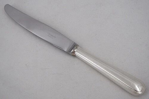 Christofle America, Art Deco 12 table knives, silver-plated, excellent condition.