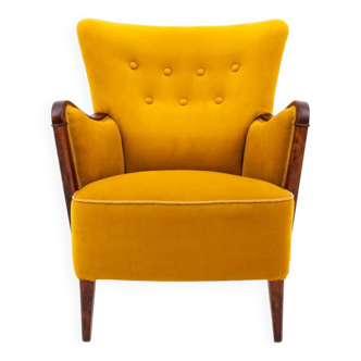 Wingback armchair, Northern Europe, around 1920. After renovation.