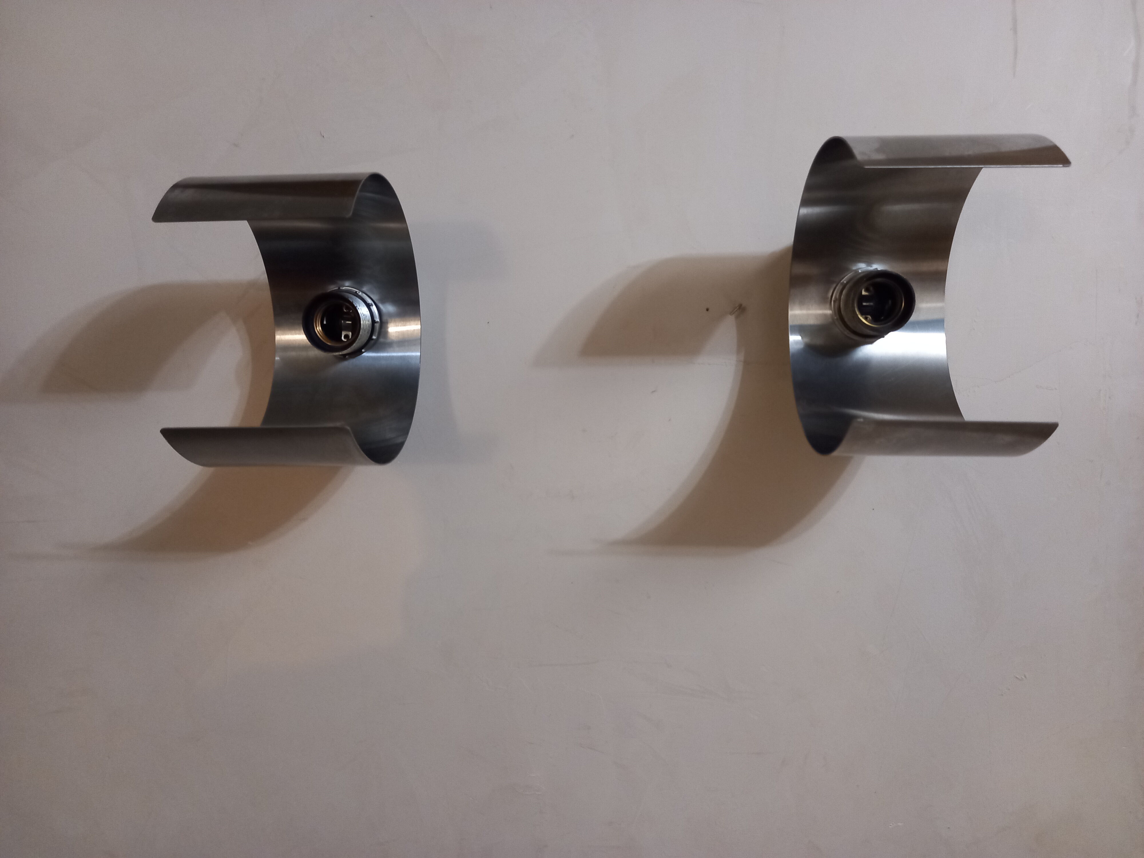 Pair of wall lamps space age 70s