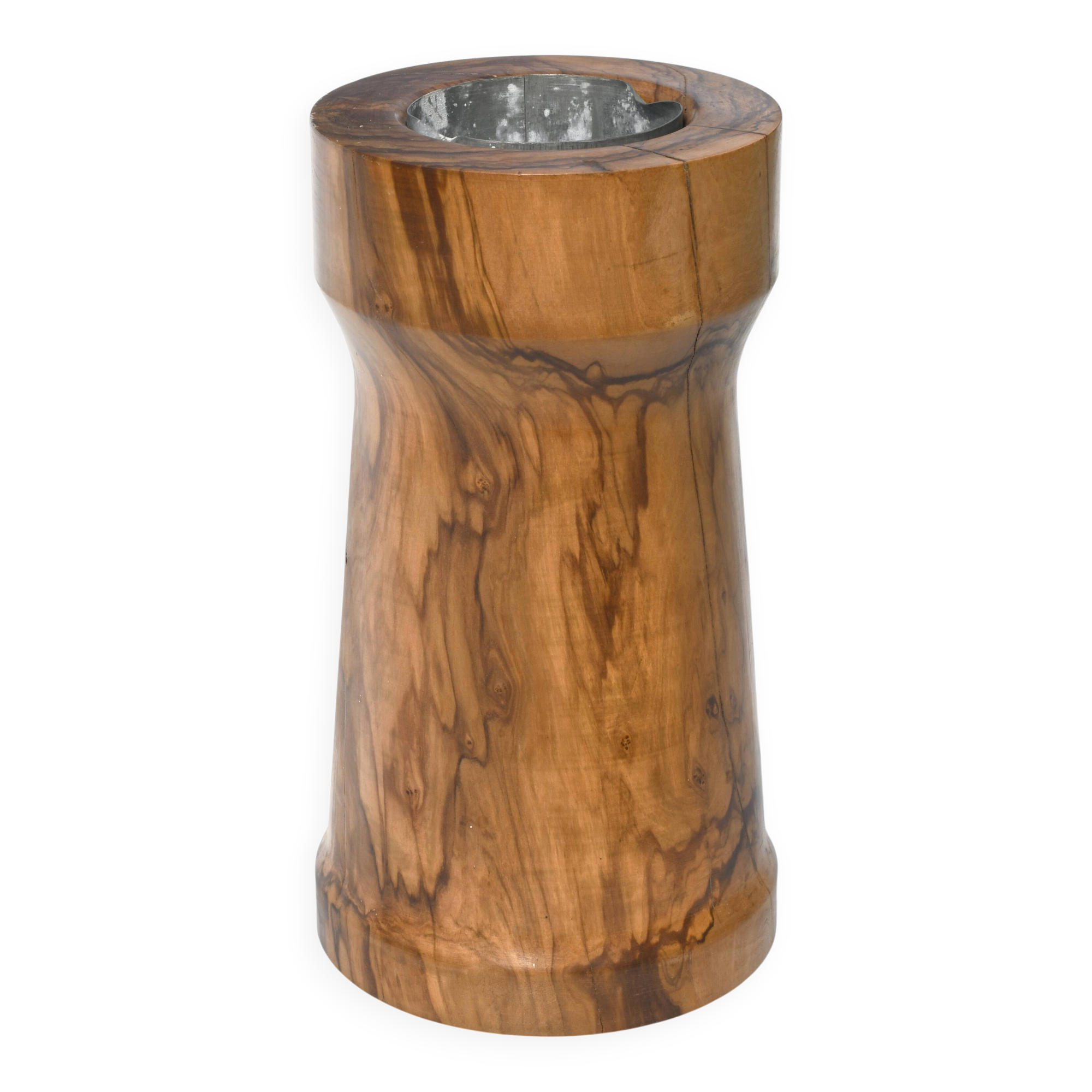 Olive wood vase