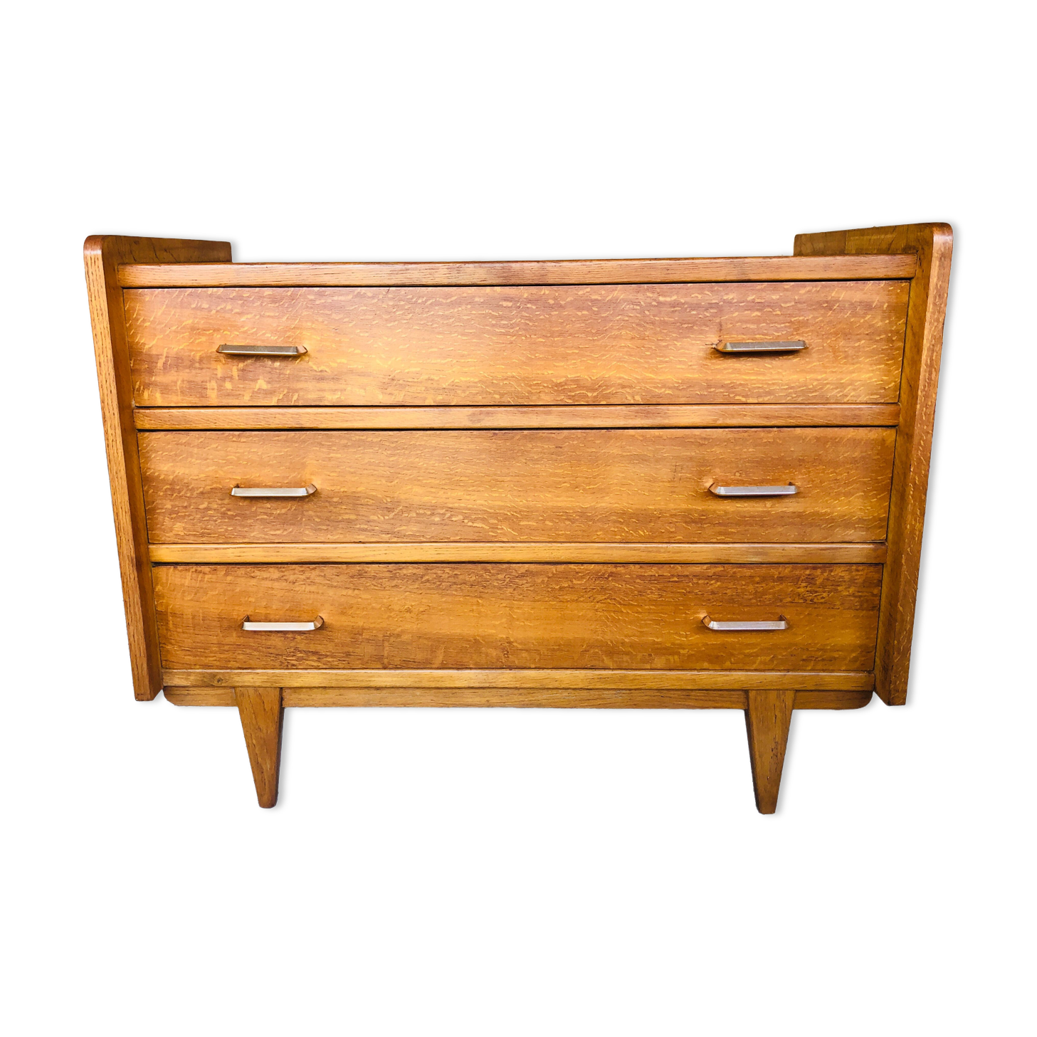 Oak chest of drawers, Scandinavian style, circa 60