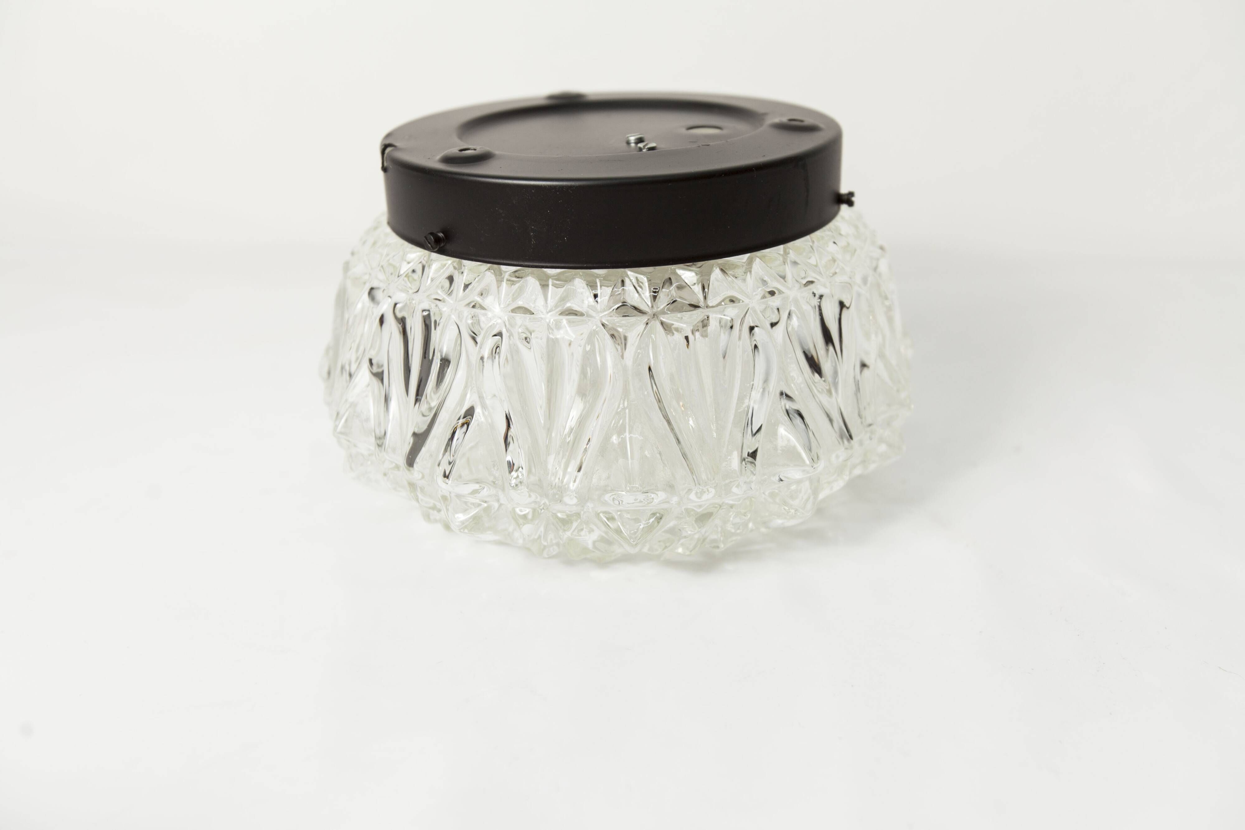 1960s floral round ceiling light