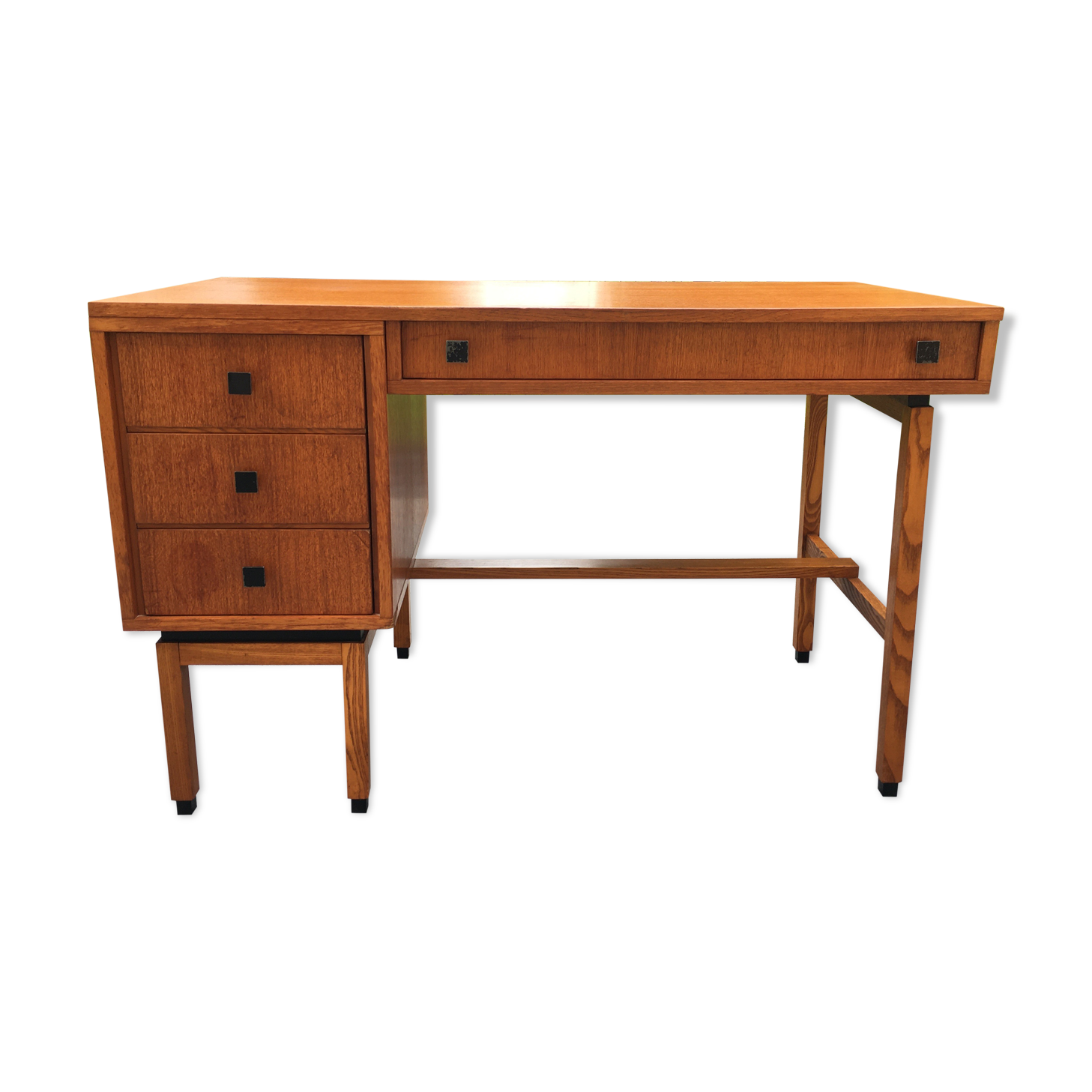 Bureau moderniste MDK en teck Belgique années 60