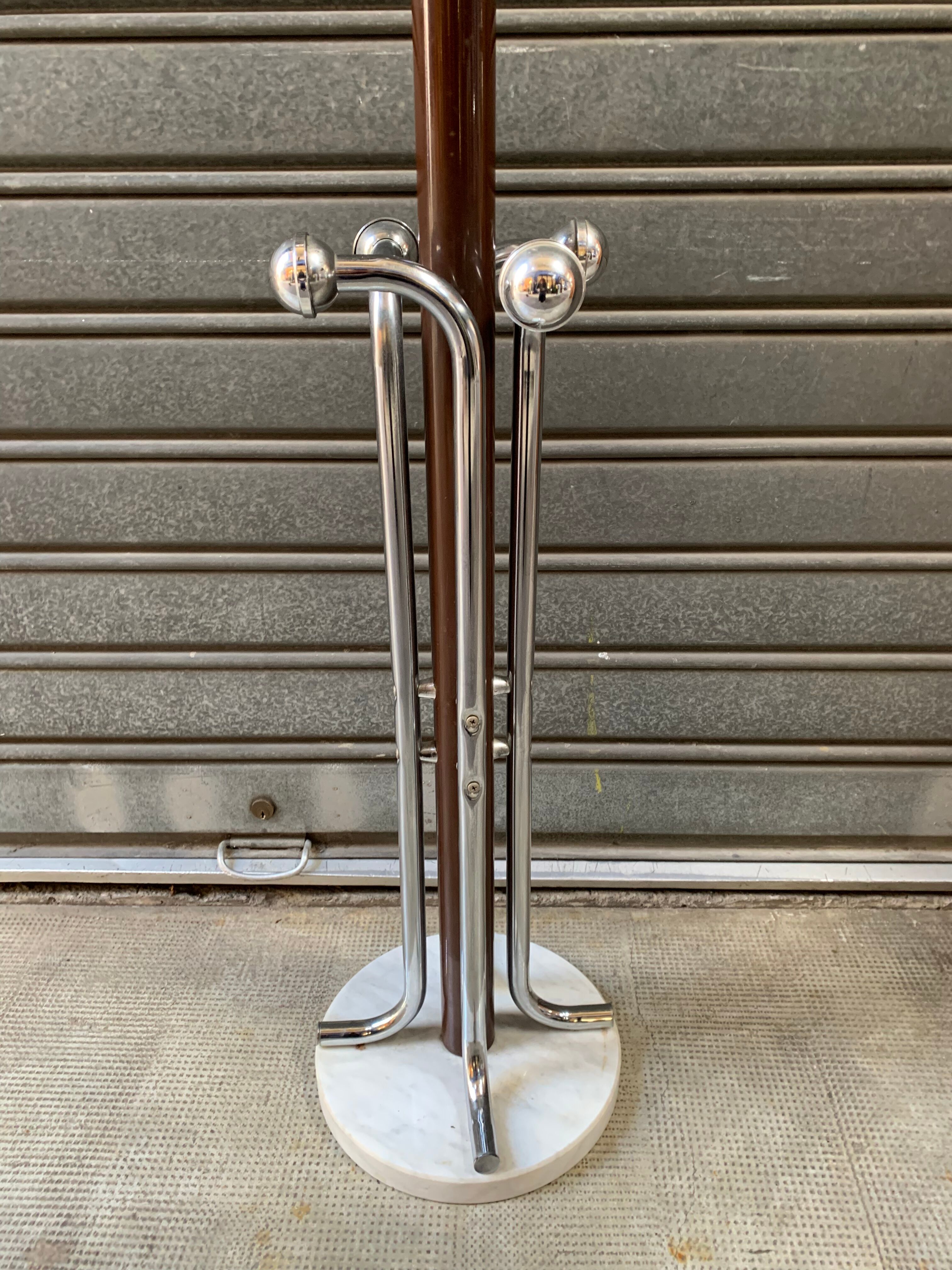 Marble base coat rack from the 1970s