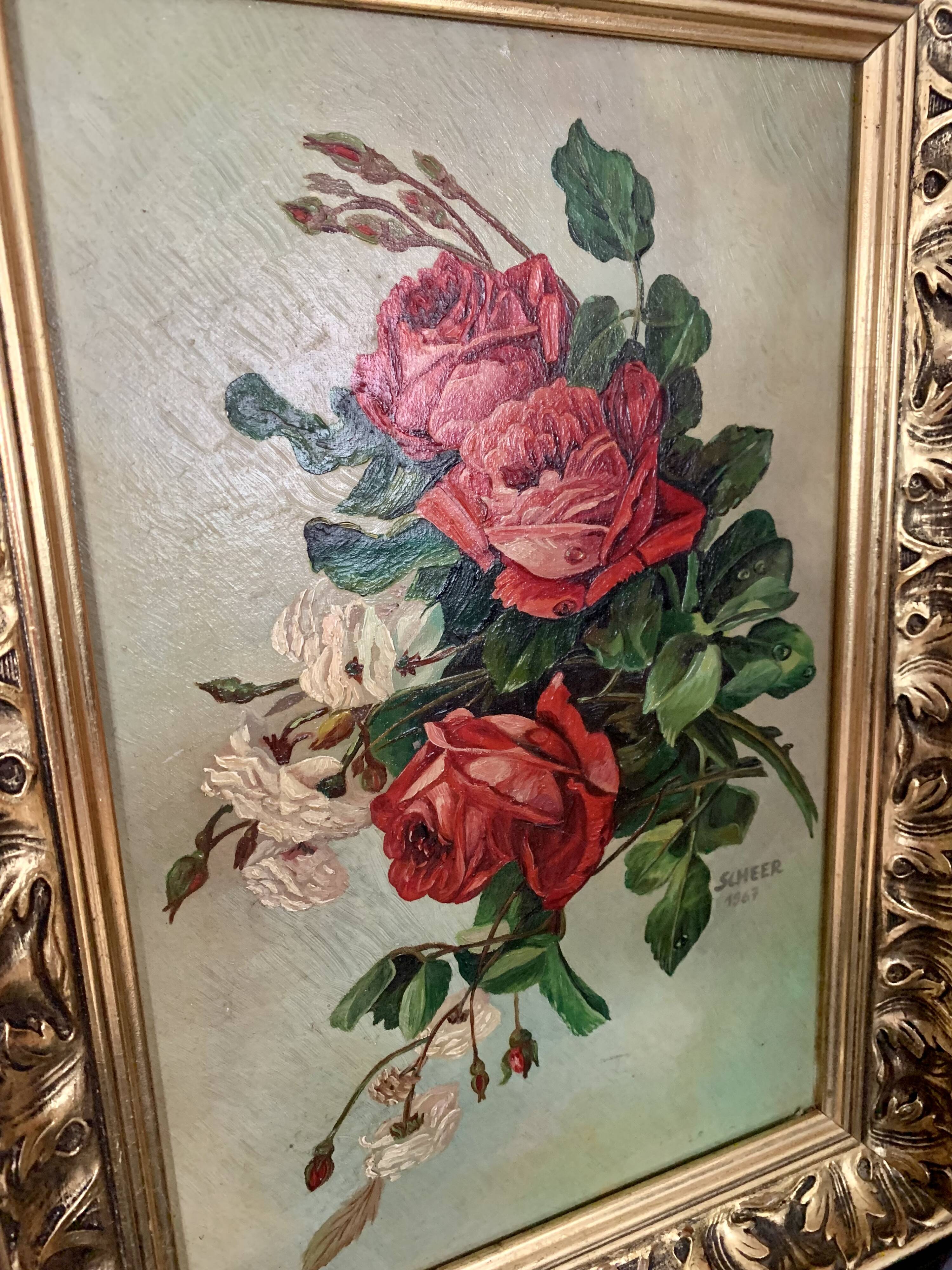 Roses oil painting