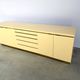 Brass and lacquer credenza by Jean Claude Mahey, 1970s