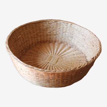 Basket basket round wicker vintage basketry