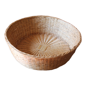 Basket basket round wicker vintage basketry