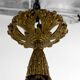 Gilded bronze and blown glass paste chandelier, Muller Frères, Art Deco