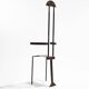 Sculptural steel chair, 1980s
