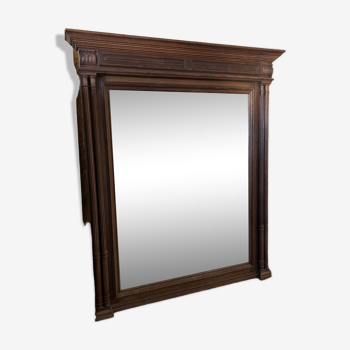 Large Trumeau mirror, wood, vintage, Henri I