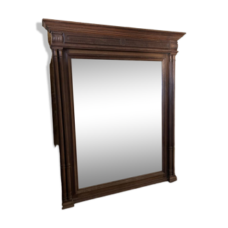 Large Trumeau mirror, wood, vintage, Henri I