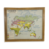 Worldwide geographic school poster double sided