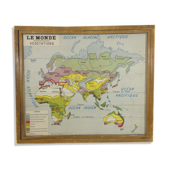 Worldwide geographic school poster double sided