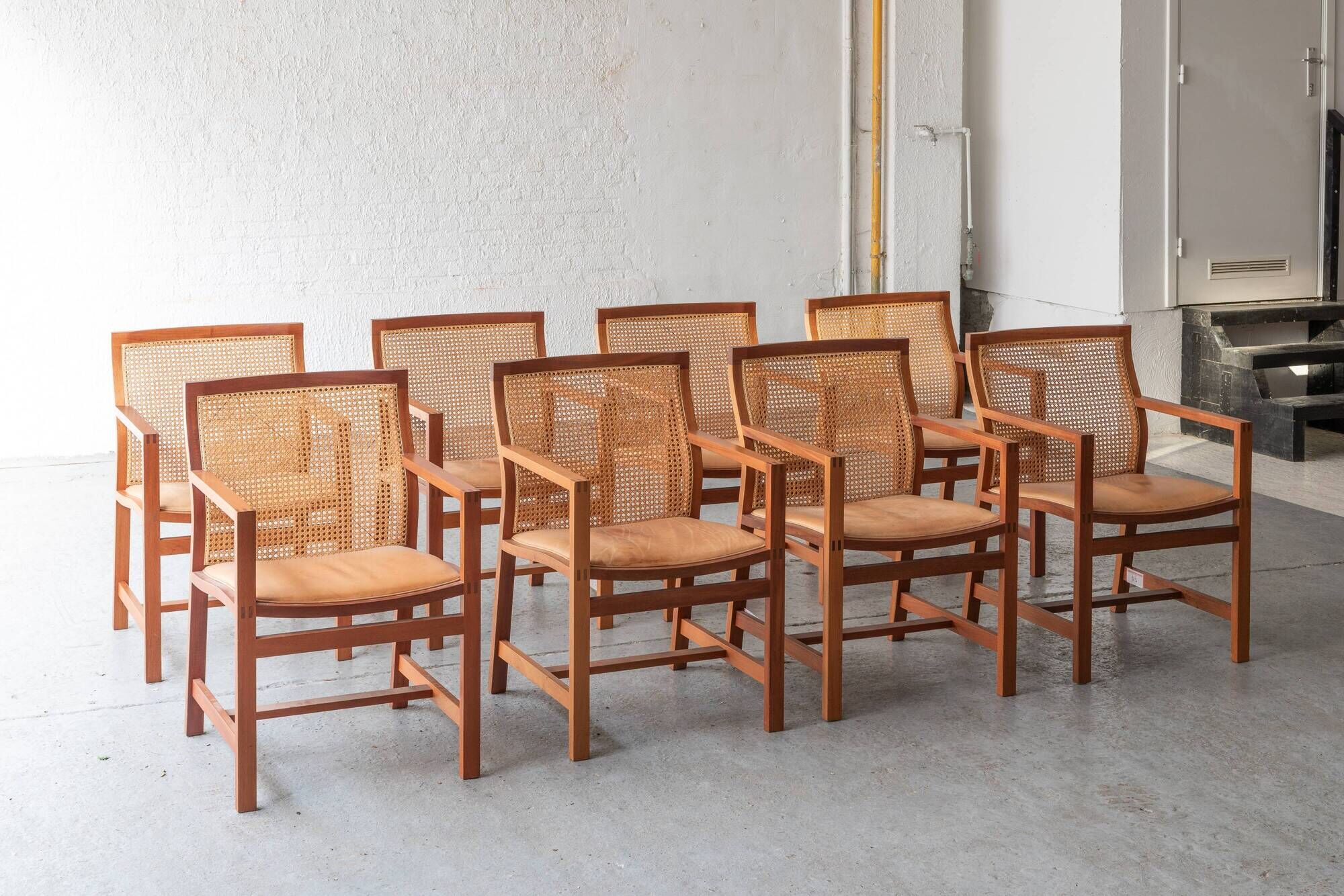Set of 8 'King series' dining chairs by Rud Thygesen & Johnny Sørensen