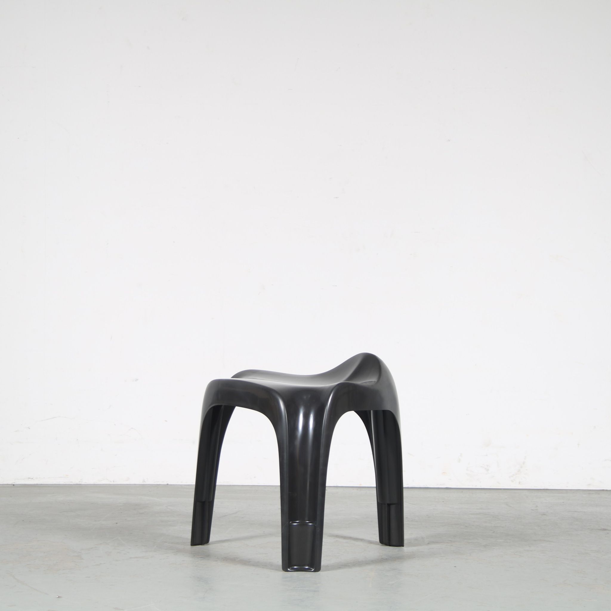 2000s Black “Casalino” stool by Alexander Begge for Casala, Germany