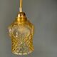 Vintage amber glass tulip ride