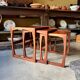3 nesting coffee tables GPLAN model Quadrille in teak