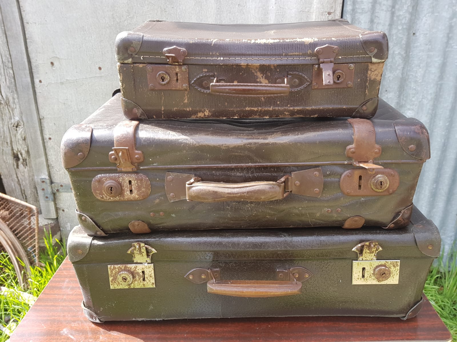 Series 3 Old Cartons Fibre Marron - Reinforcements - Vintage Anse