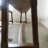 Paire de bancs anciens en chêne