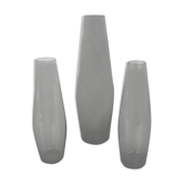 Vintage 1960s Set of Three Turmalin Vases by Wilhelm Wagenfeld for WMF, Germany