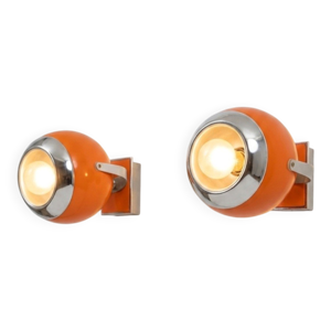 Paire d'appliques vintage - eyeball