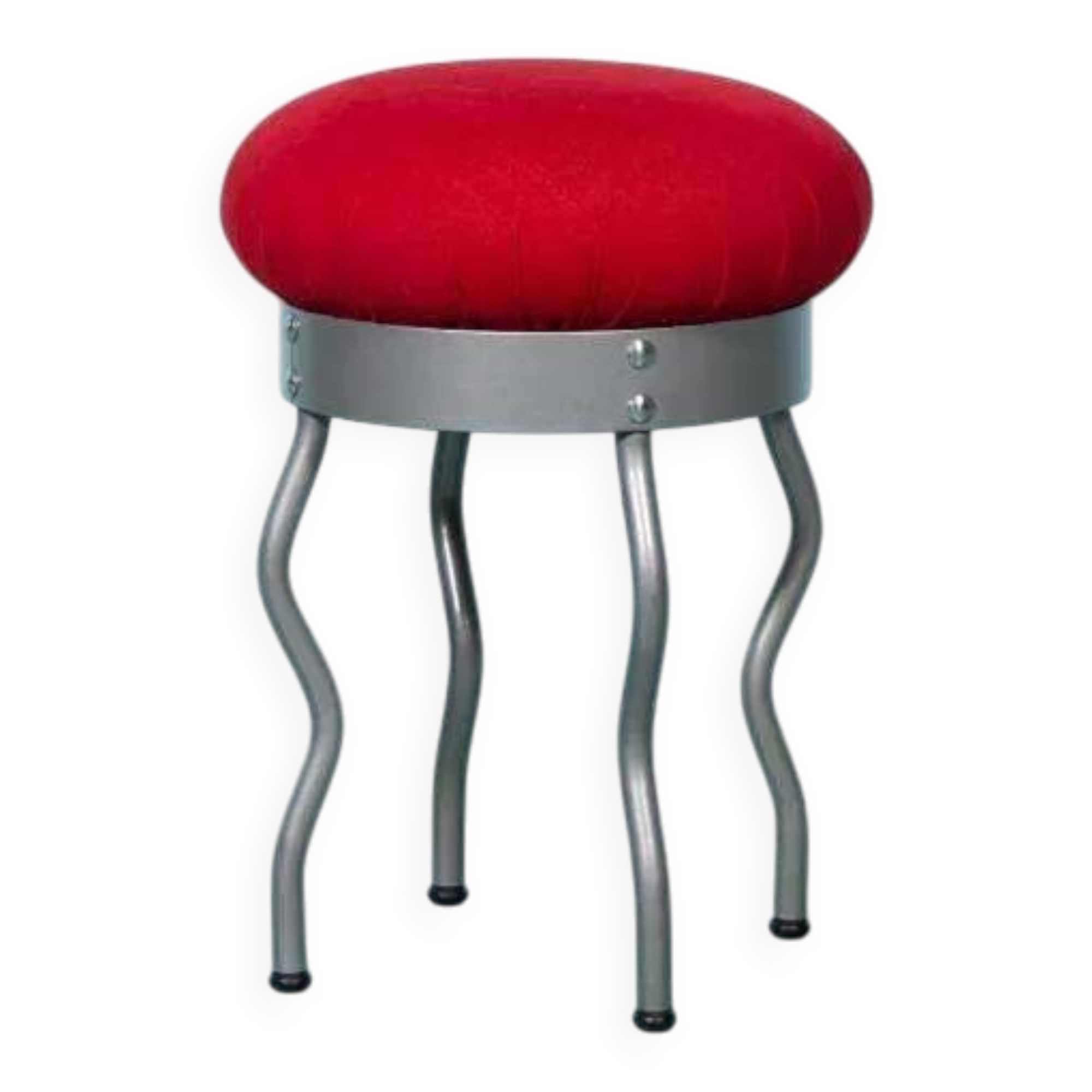 Vintage 90s Ikea zigzag space age stool