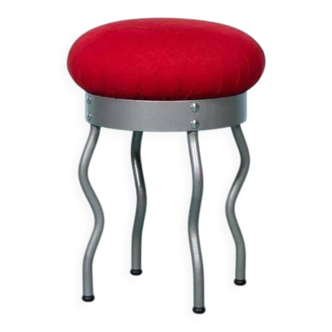 Vintage 90s Ikea zigzag space age stool