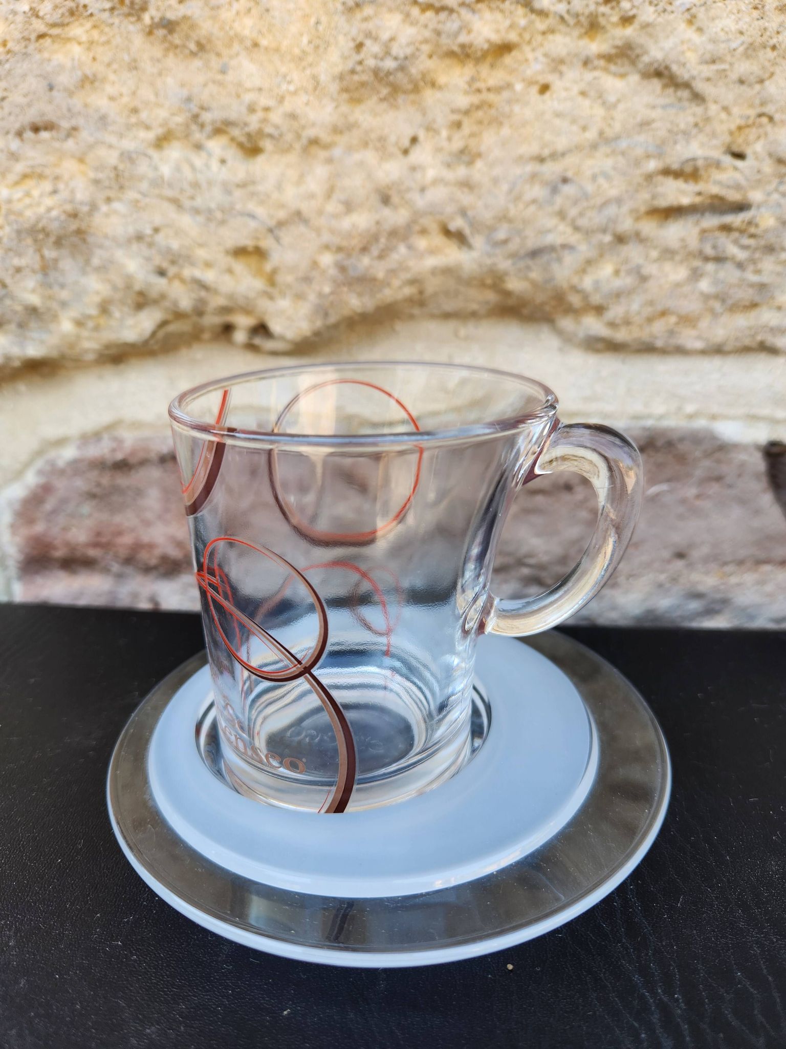 Lot de 4 tasses + sous‑tasses Senseo – Maison du Café – parfait état