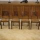 Ensemble de 6 chaises Charles Dudouyt en chêne 1950’s
