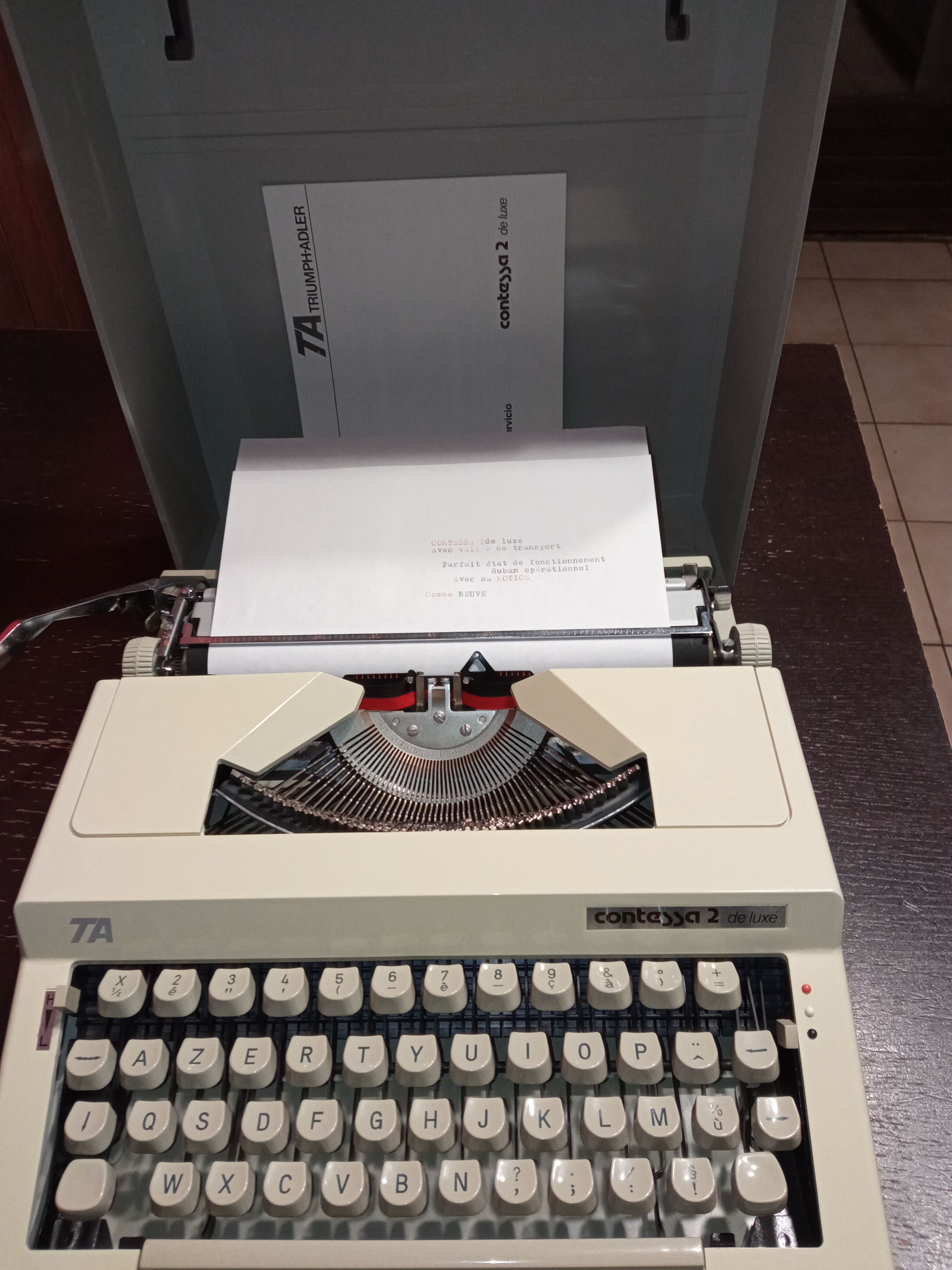 Luxury Contessa 2 Typewriter - Triumph Adler