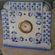 Blue ceramic table clock