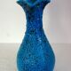 Large vintage fat lava ceramic vase H41cm