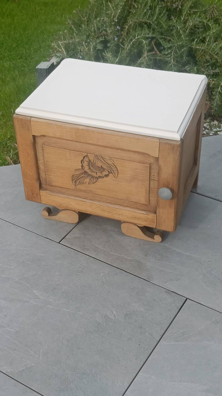 Upcycled bedside table
