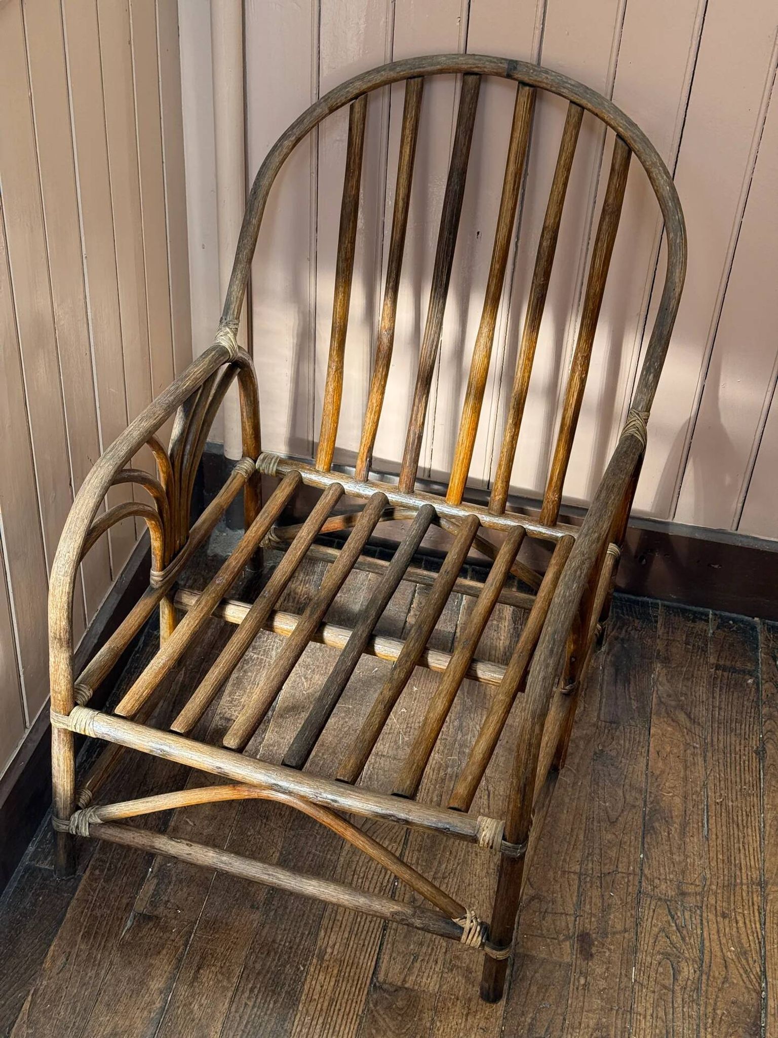 Rattan armchair