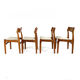 4 chaises danoises vintage