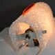 2 orange perspex and plexiglass wall lights from the 60s-70s.